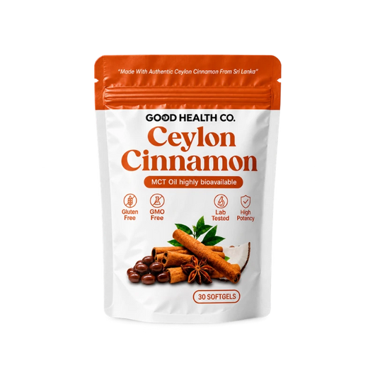 Good Health Co. Ceylon Cinnamon softgels with MCT oil, 30-softgel pouch